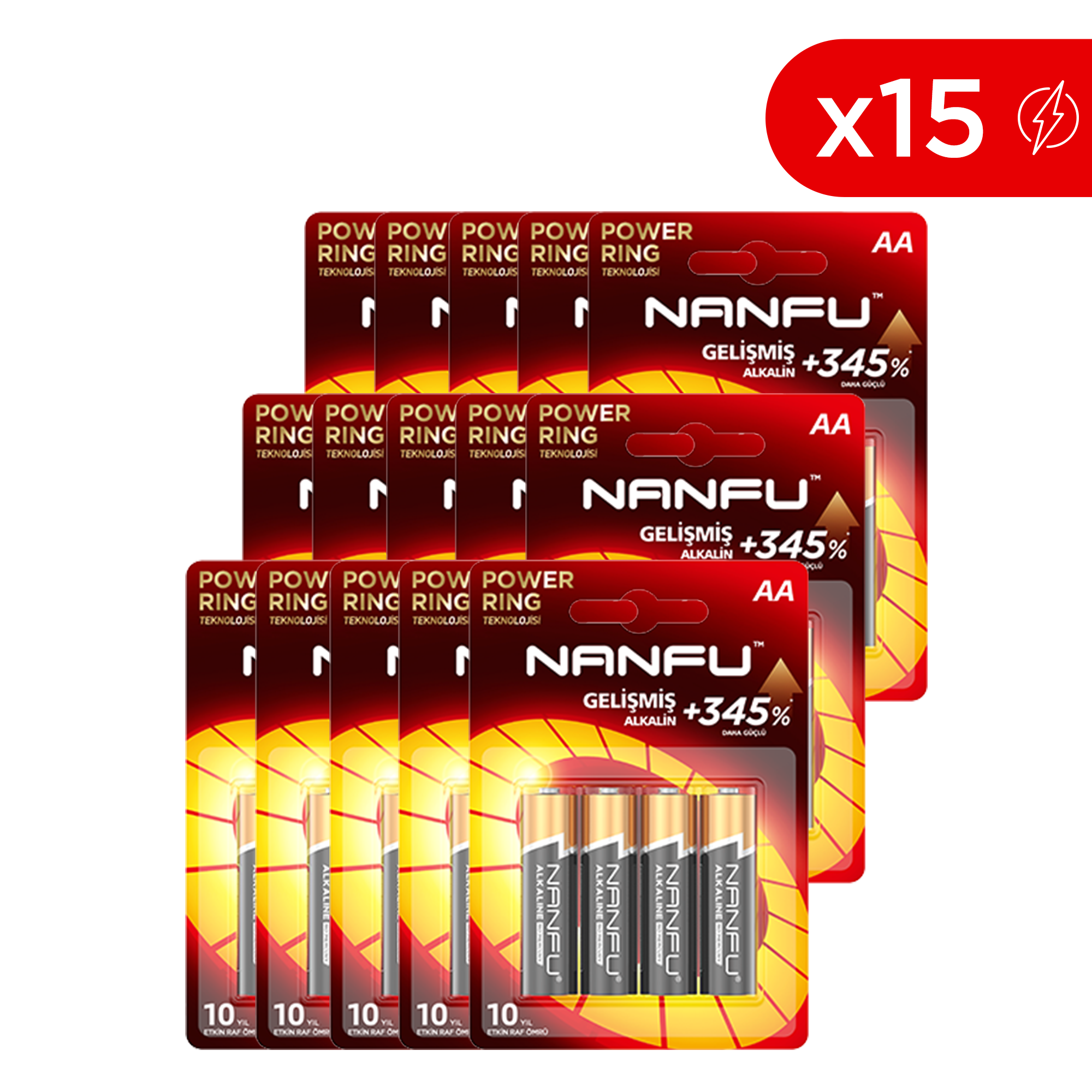 Nanfu 1.5v Alkalin Pil - AA LR6 (4 Adet) Nanfu 1.5v Alkalin Pil - AA LR6 (4 Adet)